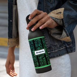 Personalisiert Henna Yoga Pattern Edelstahlflasche