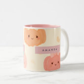 Personalisiert Herbst Herbst Pastell Niedlich Pump Zweifarbige Tasse (VorderseiteRechts)