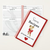 Personalisiert hergestellt mit Liebe Rezept Notizblock (Innen)