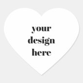 Personalisiert Herz-Aufkleber (Vorderseite)