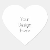 Personalisiert Herz-Aufkleber (Vorderseite)