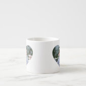 Personalisiert herz-förmige Foto Espresso Tasse (Vorderseite)