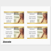 Personalisiert Herzlichen Glückwunsch Abschluss Au Rechteckiger Aufkleber (Blatt)