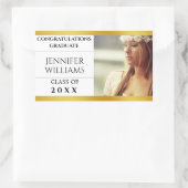 Personalisiert Herzlichen Glückwunsch Abschluss Au Rechteckiger Aufkleber (Tasche)