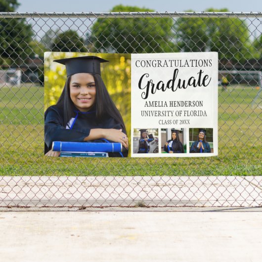 Personalisiert Herzlichen Glückwunsch Foto Abschlu Banner (Insitu)