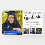 Personalisiert Herzlichen Glückwunsch Foto Abschlu Banner (Horizontal)