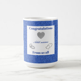 Personalisiert Herzlichen Glückwunsch von uns alle Kaffeetasse