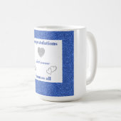 Personalisiert Herzlichen Glückwunsch von uns alle Kaffeetasse (VorderseiteRechts)