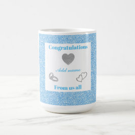 Personalisiert Herzlichen Glückwunsch von uns alle Kaffeetasse