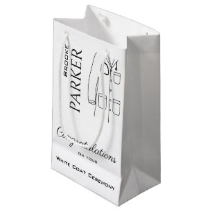 Personalisiert Herzlichen Glückwunsch Weißes Coat Kleine Geschenktüte