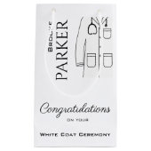 Personalisiert Herzlichen Glückwunsch Weißes Coat Kleine Geschenktüte (Vorderseite)