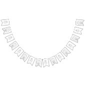 Personalisiert Herzlichen Glückwunsch Weißes Coat Wimpelkette (Alle)