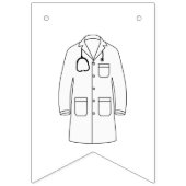 Personalisiert Herzlichen Glückwunsch Weißes Coat Wimpelkette (Erste Fahne)