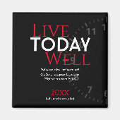 Personalisiert | HEUTE GUT LEBEN | CHRISTLICH Magnet (Vorne)