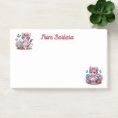 Personalisiert Hier Kitty Post-it Klebezettel (Büro)