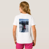 Personalisiert Hinzufügen des Fotos zur Vorderseit T-Shirt (Schwarz voll)