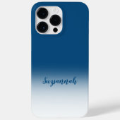 Personalisiert Hinzufügen eines Namens Mellow Blue Case-Mate iPhone Hülle (Rückseite)