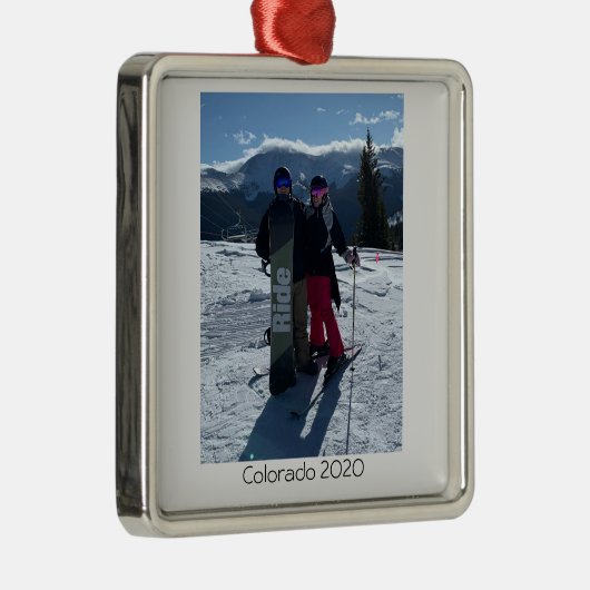 Personalisiert hinzufügen Sie Ihr eigenes Foto Wei Ornament Aus Metall (Rechts)