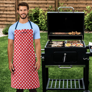 Personalisiert hinzufügen Sie Ihren Namen Red Gin Schürze