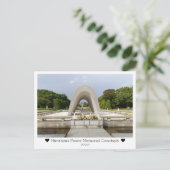 Personalisiert, Hiroshima Peace Memorial Park, Jap Postkarte (Stehend Vorderseite)