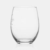 Personalisiert Hochzeit Mr. and Mrs. Glasses Weinglas Ohne Stiel (Links)