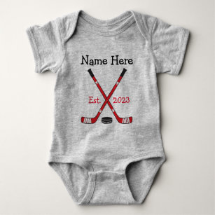Personalisiert Hockey Baby Name Geburtsjahr Gebore Baby Strampler