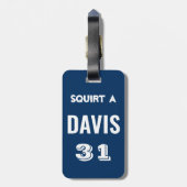 Personalisiert Hockey-Bag Gepäckanhänger (Rückseite vertikal)