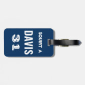 Personalisiert Hockey-Bag Gepäckanhänger (Rückseite horizontal)