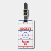 Personalisiert Hockey Bag Tag Gepäckanhänger (Vorderseite vertikal)
