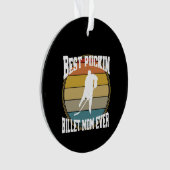 Personalisiert Hockey Beste Puckin Billet Mama je Ornament (Vorderseite)