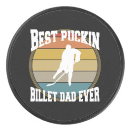 Personalisiert Hockey Beste Puckin Billet Vater je Eishockey Puck