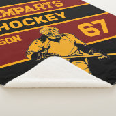 Personalisiert Hockey-Blanket Sherpadecke (3/4)