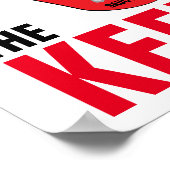 Personalisiert Hockey Goalie Mask Keeper-Nummer Poster (Ecke)