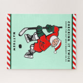 Personalisiert Hockey Holiday Geschenk Jigsaw Puzz Puzzle (Horizontal)