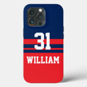 Personalisiert Hockey iPhone Case (Rückseite)