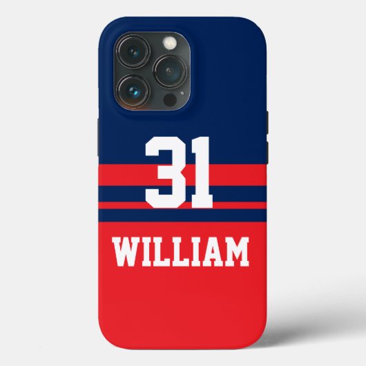 Personalisiert Hockey iPhone Case (Rückseite)
