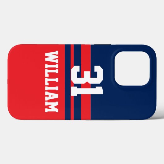 Personalisiert Hockey iPhone Case (Rückseite (Horizontal))