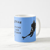 Personalisiert Hockey Kaffeetasse (VorderseiteRechts)