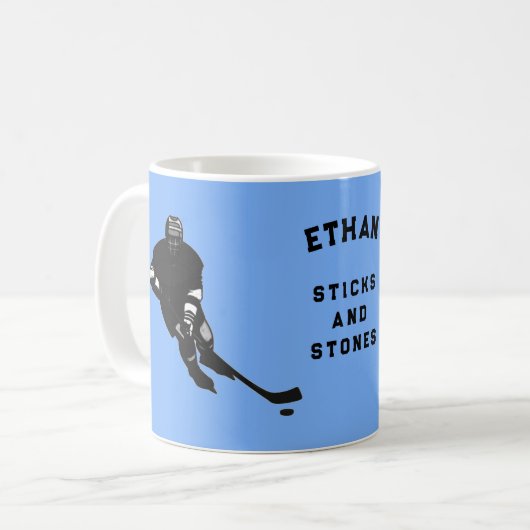 Personalisiert Hockey Kaffeetasse (Vorderseite Links)