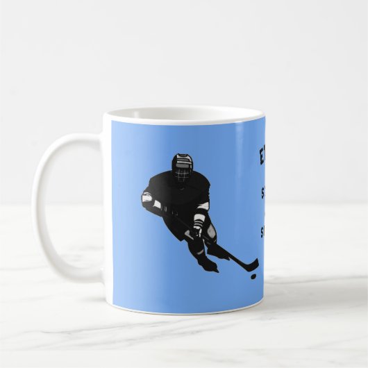 Personalisiert Hockey Kaffeetasse (Links)
