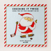 Personalisiert Hockey Player-Geschenk Puzzle (Vertikal)