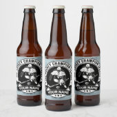 Personalisiert Hockey Player Ice Rink Team Athlete Bierflaschenetikett (Flaschen)