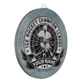 Personalisiert Hockey Player Ice Rink Team Athlete Dartscheibe (Vorderseite Links)