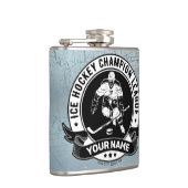 Personalisiert Hockey Player Ice Rink Team Athlete Flachmann (Rechts)