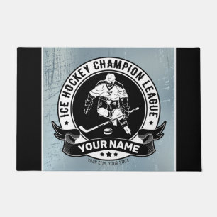 Personalisiert Hockey Player Ice Rink Team Athlete Fußmatte