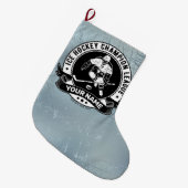 Personalisiert Hockey Player Ice Rink Team Athlete Großer Weihnachtsstrumpf (Vorderansicht (hängend))