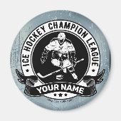 Personalisiert Hockey Player Ice Rink Team Athlete Magnet (Vorne)