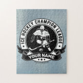 Personalisiert Hockey Player Ice Rink Team Athlete Puzzle (Vertikal)