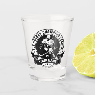 Personalisiert Hockey Player Ice Rink Team Athlete Schnapsglas