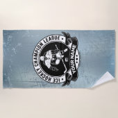 Personalisiert Hockey Player Ice Rink Team Athlete Strandtuch (Vorderseite)